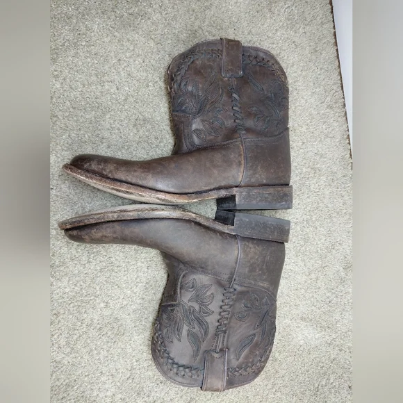 Frye Women Size 8.5B Brown Leather Western Boots - Picture 7 of 13